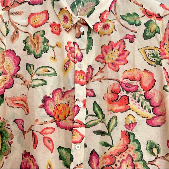 NWT Sezane Chemise Pierre in Aria Floral Print Button Up Blouse - Picture 4 of 10